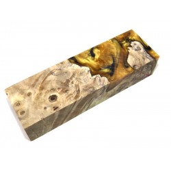 Buckeye Burls & Swirls Block - Gold/Black (WS1-B0011)