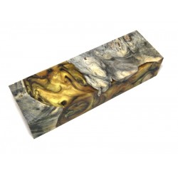 Buckeye Burls & Swirls Block - Gold/Black (WS1-B0012)
