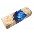 Maple Burls & Swirls Block - Cobalt/Sky (WS1-B0016)