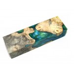 Buckeye Burls & Swirls Block - Green/Sky (WS1-B0017)