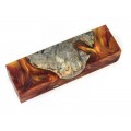 Buckeye Burls & Swirls Block - Copper/Gold (WS1-B0039)