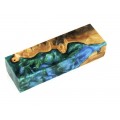 Buckeye Burls & Swirls Block - Sky Blue/Green (WS1-B0115)