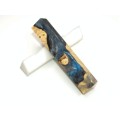 Burls & Swirls Pen Blank - Sky/Silver/Black (WS1-P0076)