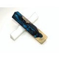 Burls & Swirls Pen Blank - Teal/Black (WS1-P0077)