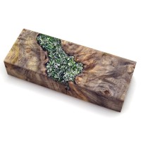 Burl & Shrapnel Hybrid - Green (WS25-B0045) Burl & Shrapnel Hybrid - Green (WS25-B0045)