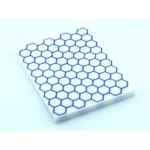 Alumilite Honeycomb Slab - Violet/Pure White (WS21-HC006)