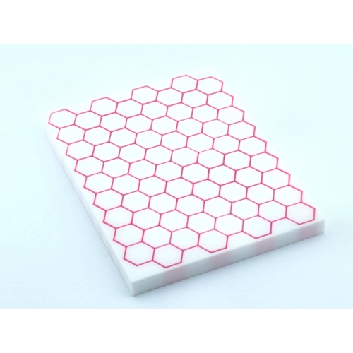 Alumilite Honeycomb Slab - Pink/Pure White (WS21-HC007)