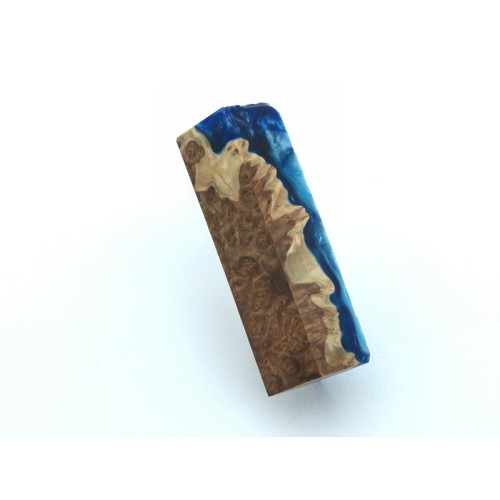 Burls & Swirls Pen Blank - Cobalt/Sky (WS1-HPB018)