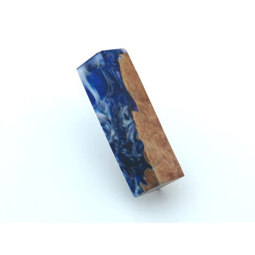 Burls & Swirls Pen Blank - Violet/Cobalt/Silver (WS1-HPB020) Burls & Swirls Pen Blank - Violet/Cobalt/Silver (WS1-HPB020)