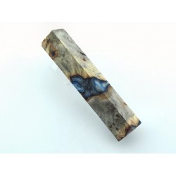 Burls & Swirls Pen Blank - Cobalt/Silver (WS1-P0074)