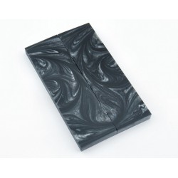 Solid Resin Scales - Black/Silver (WS9-S002)