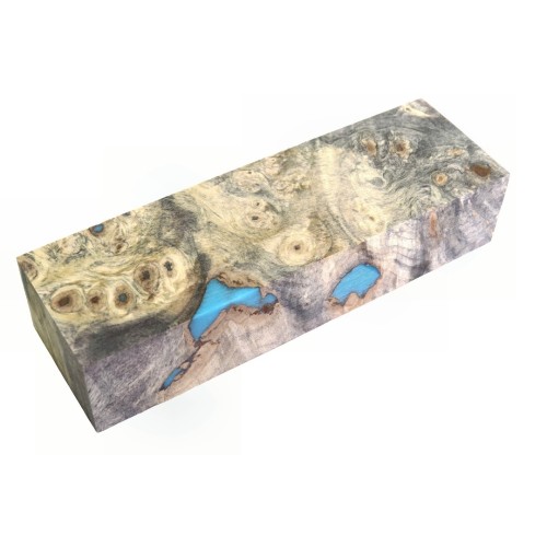 Buckeye Burl Block  (WS17-B043)